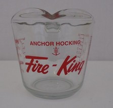 Anchor Hocking Two Cup Glass Fire King Measuring Cup - £11.24 GBP
