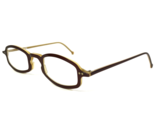 Vintage La Eyeworks Brille Rahmen BLOOM 757 Brown Gelb Rechteckig 45-25-135 - $64.89