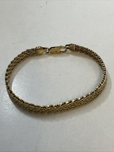 Itaor Italy 925 Gold Vermeil Over Sterling Silver Bracelet 7” - $655.82 MXN