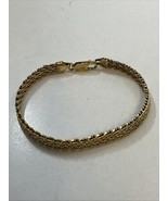 Itaor Italy 925 Gold Vermeil Over Sterling Silver Bracelet 7” - $34.60