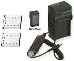 2 Two Batteries + Charger for Olympus X-875 X-890 X-895 X-905 X-915 X-920 X-925 - $33.25