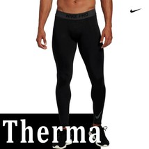 Men&#39;s Nike Pro Therma Hyperwarm Compression Tights Base Layer Camo Green Black - £31.26 GBP+