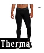 MEN'S NIKE PRO THERMA HYPERWARM COMPRESSION TIGHTS BASE LAYER CAMO GREEN BLACK - $39.02 - $55.85