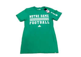 NWT New Notre Dame Fighting Irish adidas Football Size Small T-Shirt - £15.78 GBP