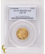 1987-W G $5 Constitution Or Commémoratif Classé Par PCGS Comme PR-69 DCAM - €989,22 EUR