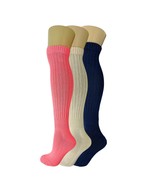 3 Pack Colorful Heavy Slouch Socks with Full Cushioned Sole Size 9-11 - £14.29 GBP