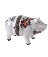 1990&#39;s Studio USA Pig Trinket Box Hand Painted - £64.15 GBP