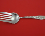 Berry by Whiting Sterling Silver Salad Serving Fork w/ raspberries 9 3/8&quot; - £380.81 GBP