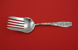 Berry by Whiting Sterling Silver Salad Serving Fork w/ raspberries 9 3/8&quot; - £379.59 GBP