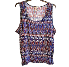 Plus Size 4X CATHERINES 30/32W Camisole Tank Top  Multicolor Stretch Sleeveless - £15.64 GBP