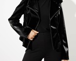 Joseph Ribkoff Faux Fur Accent Moto Jacket Size XS - $114.84