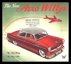 1952 Aero Willys Brochure- Aero Wing, Aero Ace 52 - $19.10