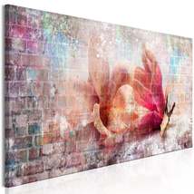 Tiptophomedecor Abstract Canvas Wall Art - Colourful Magnolias Narrow - Stretche - £70.78 GBP+