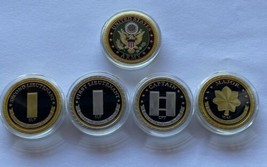 Lot Of US ARMY  Rank Officer Promotion 2LT 1LT Lieutenant CPT  Captain MAJ - $75.45