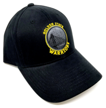 NBA GOLDEN STATE WARRIORS LOGO BLACK ADJUSTABLE CURVED BILL BASKETBALL H... - $12.30