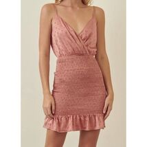 VTG. NWT Blue Blush Elastic Body Ruffle Hem Sleeveless Dress Pink Womens... - $16.83