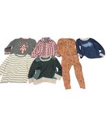 Boys 2T Clothing Lot 7 Pc Cat &amp; Jack OshKosh Carters Pajamas Outfit - $19.79
