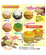 Fuwa Fuwa Squishy Pastries Mini Food Mascot Keychain Pancake Cream Puff - £7.97 GBP