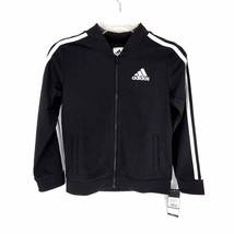 Adidas Girls&#39; Athletic Sport Tricot Bomber Jacket, Black Medium 10/12 Bi... - £28.67 GBP