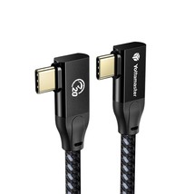 Usb C To Usb C Cable Dual 90 Degree[20Gbps, 100W], Usb3.2X2 Bradied Usb C Chargi - £25.57 GBP