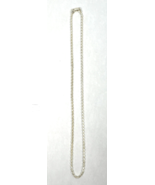 Vintage 925 Sterling Silver Necklace Rope Chain  20&quot; Italy - €46,54 EUR