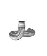 Imperial 6 ft. L X 4 in. D Silver/White Aluminum/Plastic Semi-Rigid Drye... - $682.54 MXN