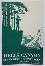 1963 Hells Canyon Brochure Libretto US Dipartimento Di Agriculture Mappa - $19.33