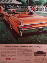 1959 LOOK Ad Advertisement PONTIAC! Wide Track America&#39;s No 1 Road Car! - £8.52 GBP