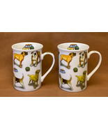 Paul Cardew Man&#39;s Best Friend coffee mugs set of 2 cups 2010 dogs - $12.00