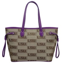 LSU Tigers Louisiana State National Champions Licensed Safari Handbag - £53.32 GBP