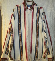 Wrangler Western Wear Pearl Snap Southwestern / Aztec  XL - £51.94 GBP