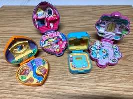 Lot of 4 Vintage Polly Pocket Bluebird 1990, 1991, 1995  Playsets  Play Set (T2) - £116.81 GBP