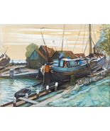 14267.Decor Poster.Room wall art design.Piet Mondrian painting.Durgerdam Dock - $16.20 - $54.00