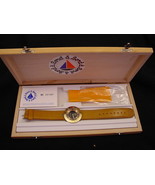 Wristwatch, Bord a&#39; Bord, French Uni-Sex Solid Bronze, Genuine Leather B10 - $142.32 CAD