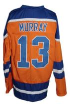 Any Name Number New York Raiders Retro Hockey Jersey New Orange Murray Any Size image 2