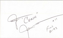 Jim &#39;Crash&#39; Jensen Signed Autographed 3x5 Index Card - Miami Dolphins Legend - £4.75 GBP
