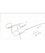 Jim &#39;Crash&#39; Jensen Signed Autographed 3x5 Index Card - Miami Dolphins Le... - £3.30 GBP