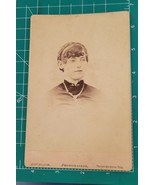 Antique Victorian Cabinet Card Pretty Lady Found Photo - £11.02 GBP