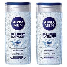 Nivea Pure Impact Shower Gel for Men, 250ml (pack of 2) free shipping world - £27.21 GBP