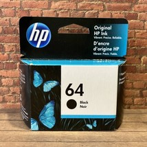 New Sealed HP 64 Black Ink Cartridge Genuine HP Original OEM Exp Nov 202... - $17.81