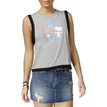 Peanuts Juniors Crochet Trim Graphic Tank Top XL - £7.90 GBP