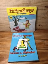 Curious George Learns the Alphabet by H. A. Rey &amp; Snowy Day Scholastic Book - £4.91 GBP