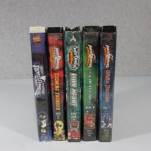 5 Power Rangers VHS MMPR Dinothunder Ninja Storm Wild Force Lion Heart Movie - £16.20 GBP