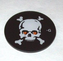 Black Rose Pinball Machine Original Plastic Promo Disc Skull Crossbones - £9.99 GBP