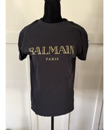 Women’s Balmain Black/Gold T Shirt - SIZE MEDIUM - $2,319.60 MXN