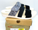 Total Support Spenco Black Snake Print Tessa Leather Sandal - US 6.5B - $29.69