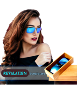 REVALATION Sunglasses FLEXIBLE ARMS EXTREME LIGHTWEIGHT UNISEX WOOD Box ... - $950.18 MXN
