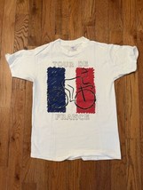 Vintage 90s Graphic Cycling T-Shirt Tour De France Large Bike Casual Tee... - $23.75