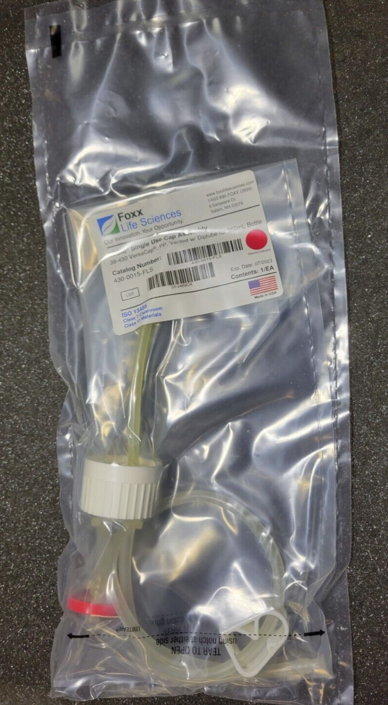 430-0015-FLS - Single Use-Cap Assembly for 250 mL Bottles, Foxx Life Sci... - $21.95
