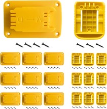 Tool Holders Battery Holders Mount For Dewalt 20V Battery Drill Tool Yellow - £30.03 GBP